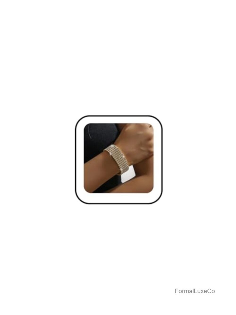 Cubic Zirconia Rhinestone Stretch Bracelet Women Wedding Party